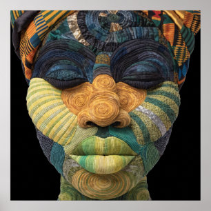 Celebrating Colorful Black Women Poster