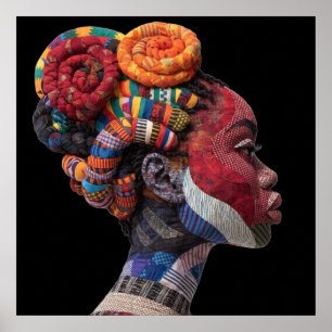 Celebrating Colorful Black Women Poster