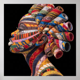 Celebrating Colorful Black Women Poster