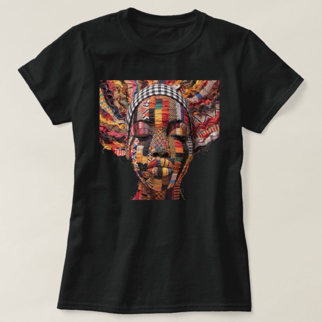 Celebrating Colorful Black Women T-Shirt (Design Front)