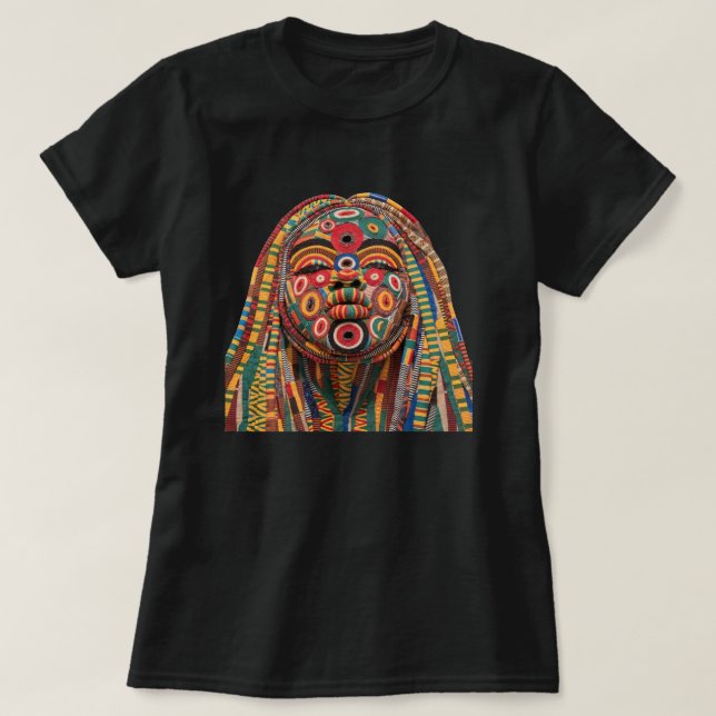 Celebrating Colorful Black Women T-Shirt (Design Front)