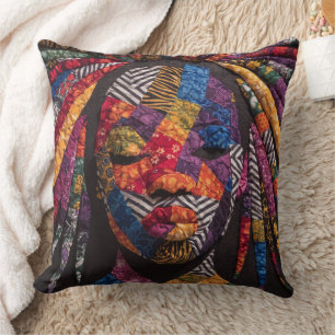 Celebrating Colorful Black Women Throw Pillow