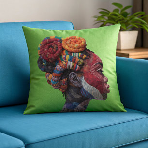 Celebrating Colorful Black Women Throw Pillow