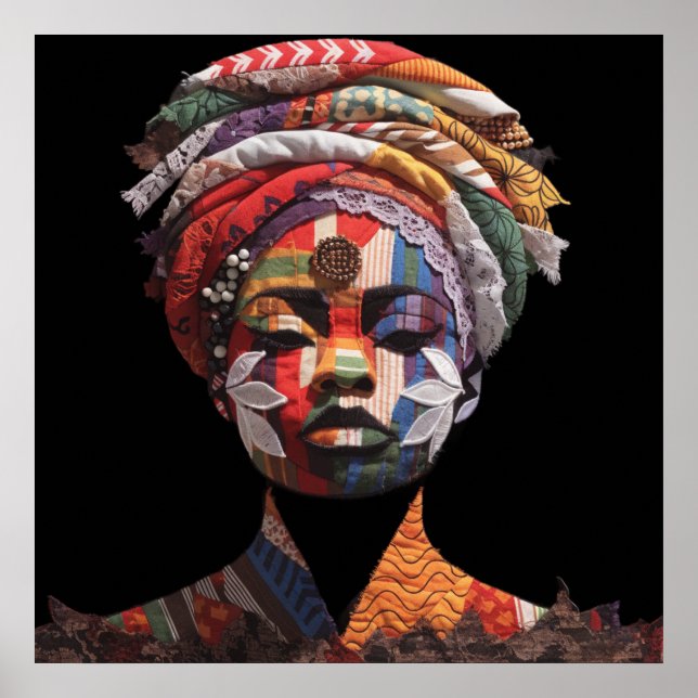 Celebrating Colourful Black Women Poster (Front)