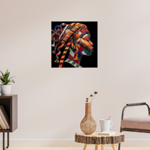Celebrating Colourful Black Women Poster