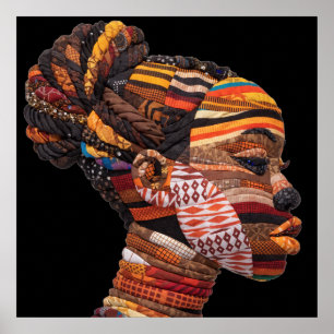 Celebrating Colourful Black Women Poster