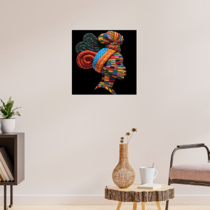 Celebrating Colourful Black Women Poster