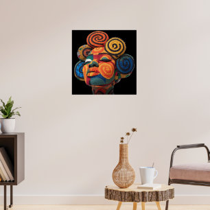 Celebrating Colourful Black Women Poster