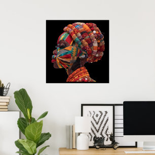 Celebrating Colourful Black Women Poster
