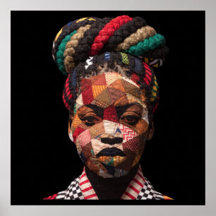 Celebrating Colourful Black Women Poster