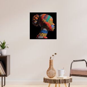 Celebrating Colourful Black Women Poster