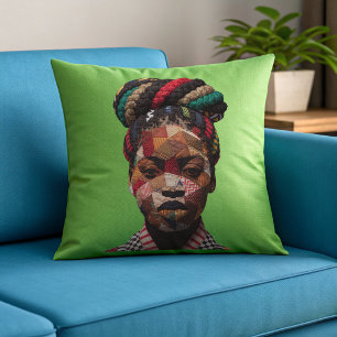 Celebrating Colourful Black Women Throw Pillow