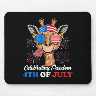 Celebrating Freedom 4th Of July Usa Flag Patriotic Mouse Mat