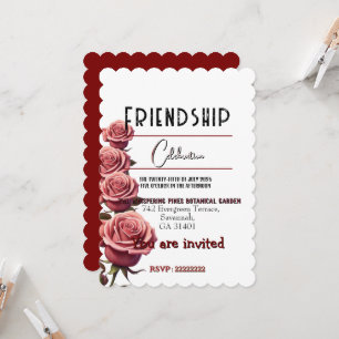 Celebrating friendship invitation