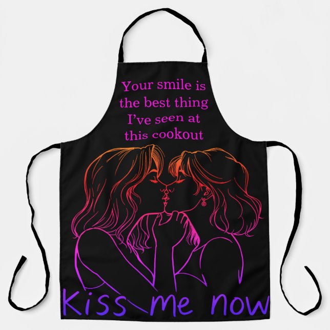 Celebrating friendship with women in BBQ aprons (Front)