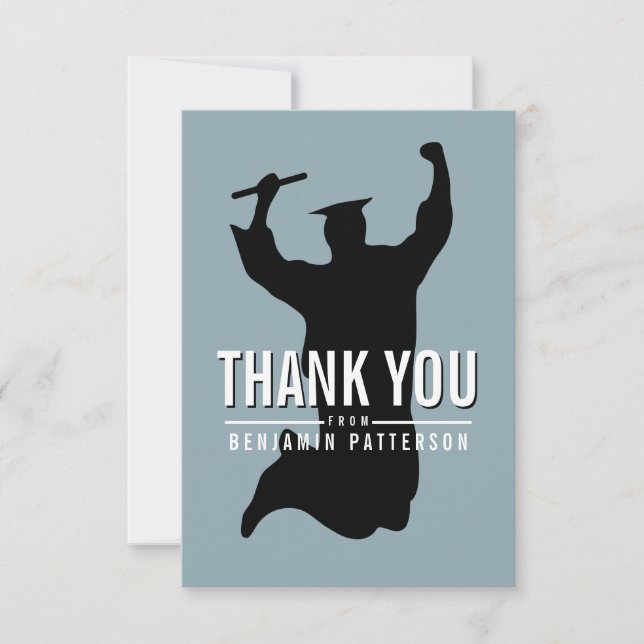 Celebrating Graduate Personalised Thank You Card (Front)