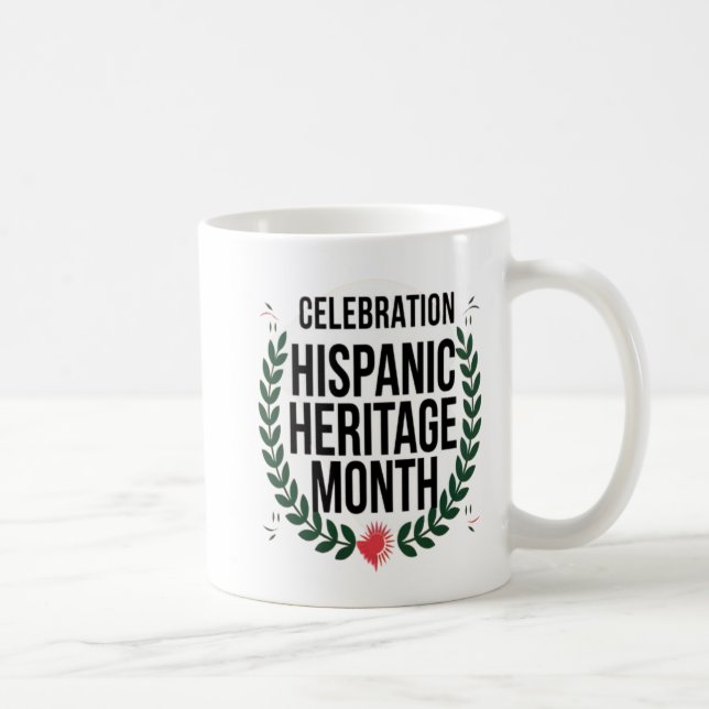 Celebrating Haspanic Heritage month Coffee Mug (Right)