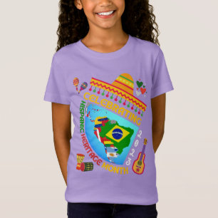 Celebrating HISPANIC HERITAGE MONTH Unisex Kids T-Shirt