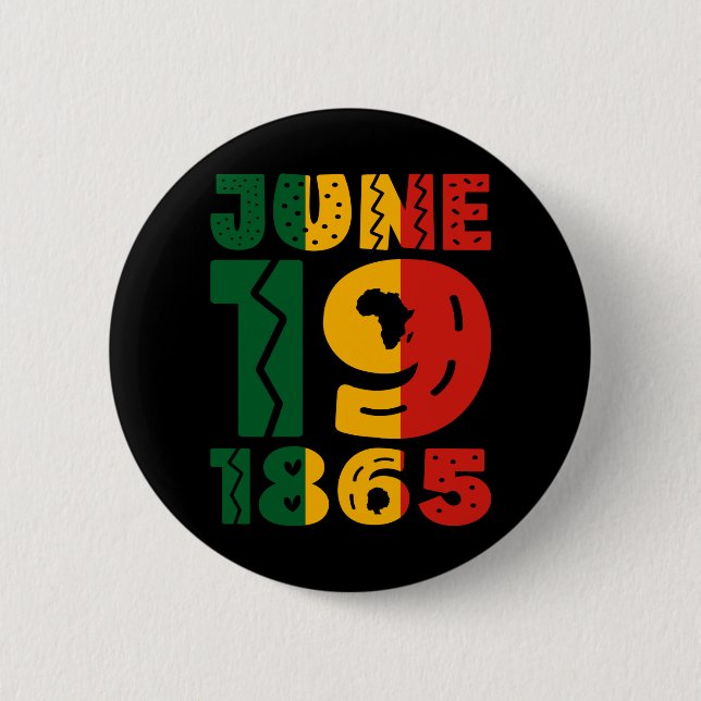 Celebrating Juneteenth 6 Cm Round Badge (Front)