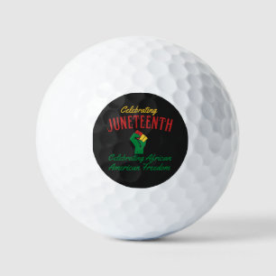 Celebrating Juneteenth African American Freedom Golf Balls
