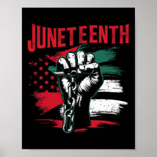 Celebrating Juneteenth Black Freedom African Ameri Poster