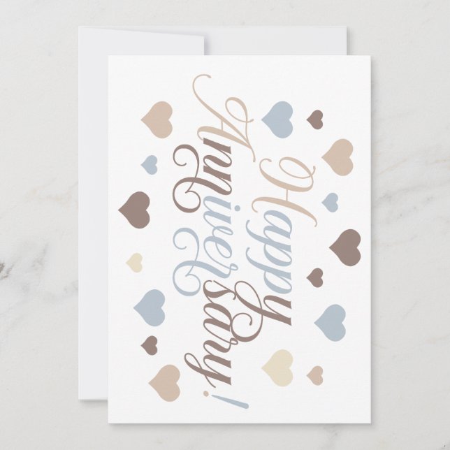 Celebrating Love: Happy Anniversary  Invitation (Front)