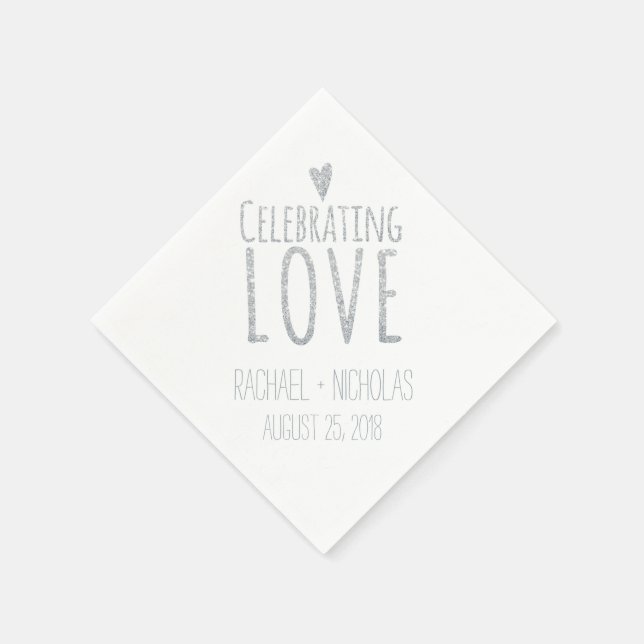 Celebrating Love | Wedding Napkin (Corner)