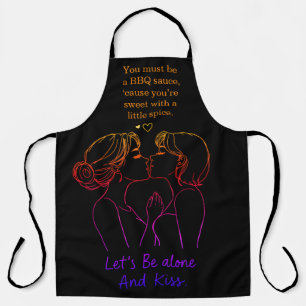 Celebrating love with playful BBQ aprons for women