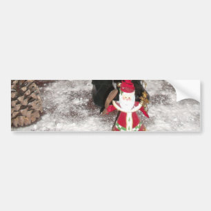 Celebrating lovely Merry Christmas Bumper Sticker