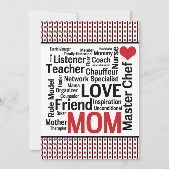 Celebrating Mum - Mother's Day or Mum's Birthday Invitation (Front)