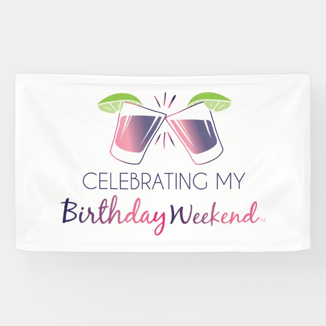 Celebrating My Birthday Month Vinyl Signs (Horizontal)
