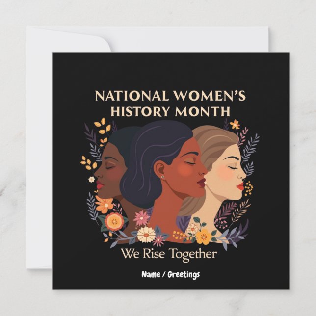 Celebrating National Women’s History Month Invitation (Front)