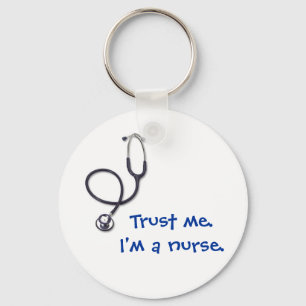Celebrating nursing and medicine key ring