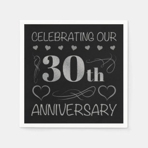 Celebrating Our 30th Anniversary Napkin