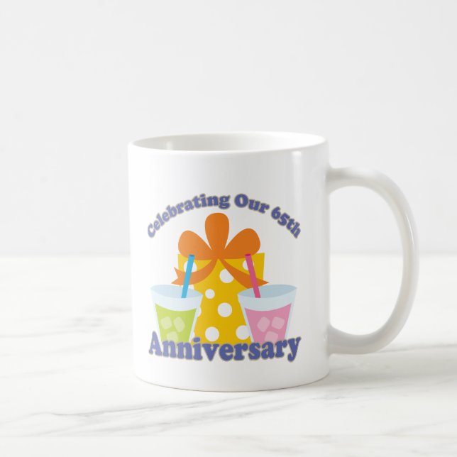 Celebrating Our 65th Anniversary Gift Coffee Mug (Right)