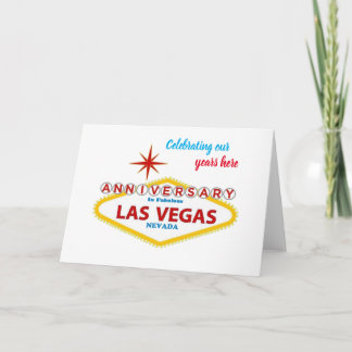 Celebrating our Anniversary in Las Vegas Card