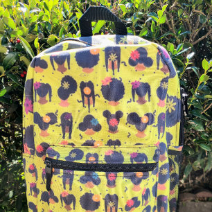 Celebrating Our Hair Style and Textures Printed Backpack