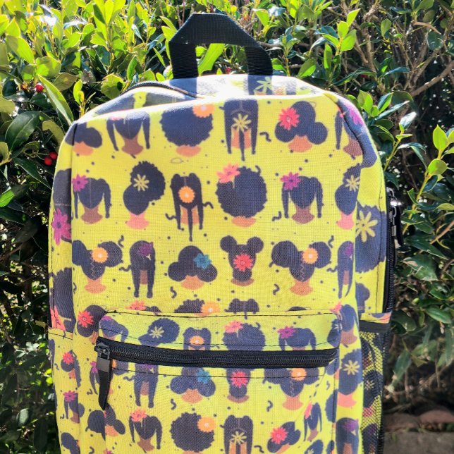 Celebrating Our Hair Style and Textures Printed Backpack (Creator Uploaded)