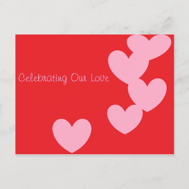 Celebrating Our Love post card (Front)