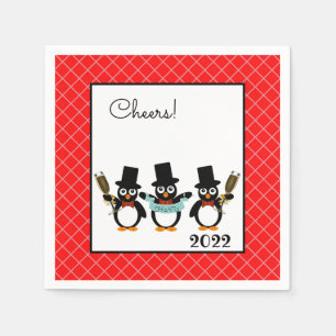 Celebrating Penguins Paper Napkin