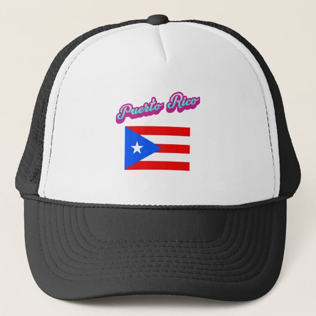 Celebrating Puerto Rico Trucker Hat (Front)