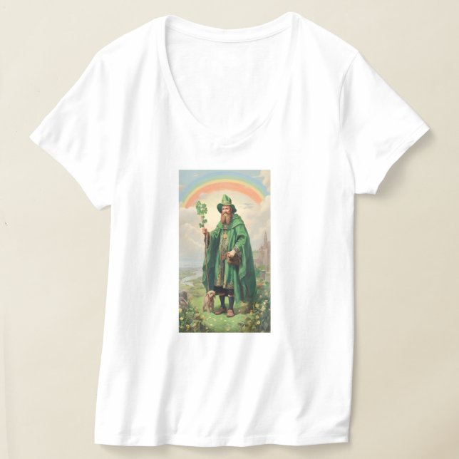 Celebrating St. Patrick's Day T-Shirt (Laydown)