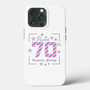 Celebrating Sweet 70th Awesome Birthday iPhone 13 Pro Case