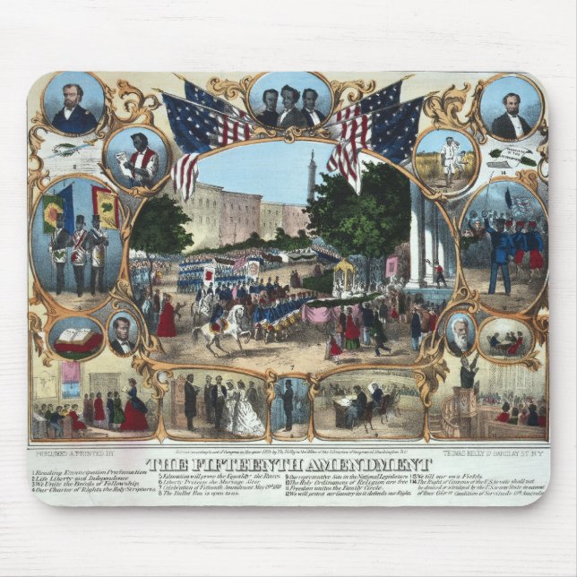 Celebrating the 15th Amendment - 1870 - Mouse Mat (Front)