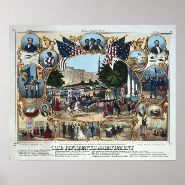 Celebrating The 15th Amendment - 1870 - Poster (Front)