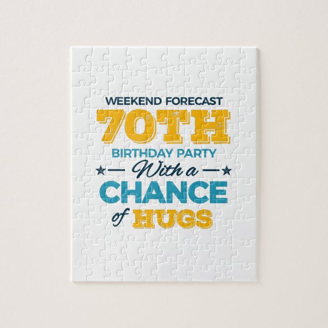 celebrating the 70th birthday jigsaw puzzle (Vertical)