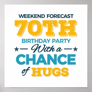 celebrating the 70th birthday poster