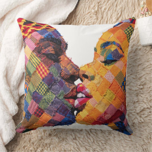 Celebrating The Art of Quilting Throw Pillow