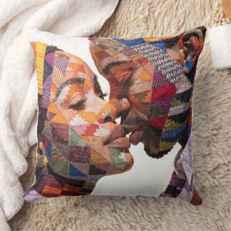 Celebrating The Art of Quilting Throw Pillow