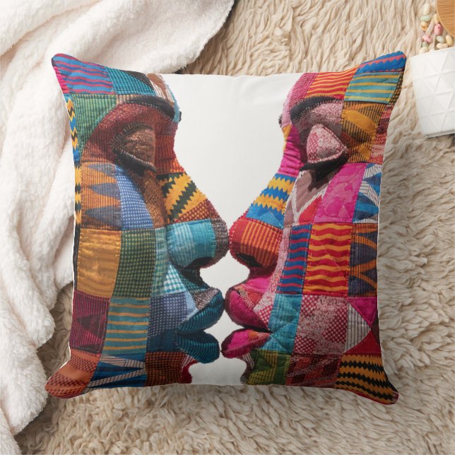 Celebrating The Art of Quilting Throw Pillow (Blanket)